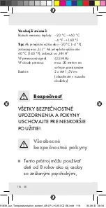 Предварительный просмотр 116 страницы Auriol Z31743A Operation And Safety Notes