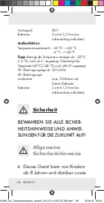 Предварительный просмотр 136 страницы Auriol Z31743A Operation And Safety Notes