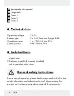 Preview for 8 page of Auriol Z31793 Operation And Safety Notes