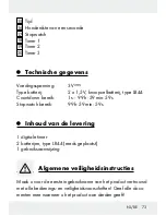 Preview for 73 page of Auriol Z31793 Operation And Safety Notes