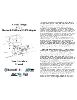 Preview for 1 page of Aurora Design BTU-2 User'S Operation Manual