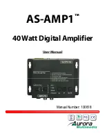 Aurora Multimedia AS-AMP1 User Manual предпросмотр