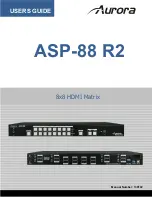 Предварительный просмотр 1 страницы Aurora Multimedia ASP-88 R2 User Manual