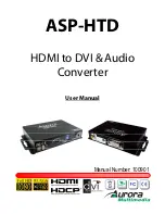 Aurora Multimedia ASP-HTD User Manual preview