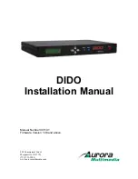 Aurora Multimedia DIDO Installation Manual предпросмотр