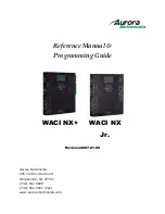 Aurora Multimedia WACI NX Jr. Reference Manual & Programming Manual предпросмотр