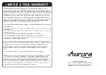 Preview for 5 page of Aurora APS-1 Instruction Manual