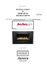 Preview for 1 page of Aurora Archer IS720G Installation & Operating Instructions Manual