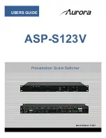 Предварительный просмотр 1 страницы Aurora ASP-S123V User Manual