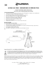 Preview for 1 page of Aurora AU-EMLD2 Instructions