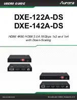 Aurora DXE-122A-DS User Manual preview