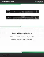 Preview for 21 page of Aurora DXE-218 User Manual