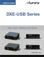 Предварительный просмотр 1 страницы Aurora DXE-USB Series User Manual