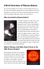 Preview for 6 page of Aurora Plasma Globe Owner'S Manual