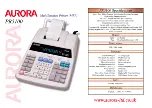 Preview for 1 page of Aurora PR5100 Specifications