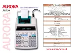 Preview for 1 page of Aurora PR730 Specifications