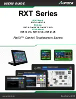 Aurora Reax RXT-7 User Manual preview