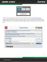 Preview for 27 page of Aurora TAVIS TAV-BX1 User Manual