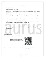 Предварительный просмотр 2 страницы Aurus BLE-51 User Manual