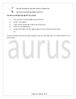 Предварительный просмотр 10 страницы Aurus BLE-51 User Manual