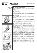 Preview for 18 page of AUSA D 201 RH Operator'S Manual