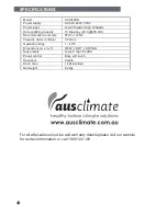 Предварительный просмотр 12 страницы AusClimate AU0700DD User Manual