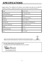 Preview for 14 page of AusClimate WDH-716DE User Manual