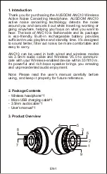 Preview for 2 page of ausdom ANC10 User Manual