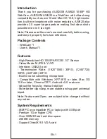 Предварительный просмотр 2 страницы ausdom AW620 User Manual