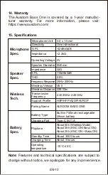 Preview for 11 page of ausdom Bass One User Manual