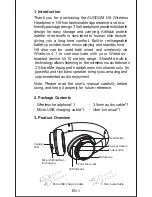 Preview for 2 page of ausdom H8 User Manual