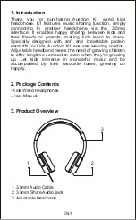 Предварительный просмотр 2 страницы ausdom K1 User Manual