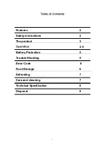 Preview for 2 page of AUSRANVIK APR-25D User Manual And Product Specifications