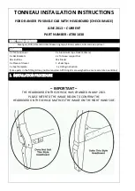 Preview for 1 page of AUSSIE TONNEAU ATB01030 Installation Instructions Manual