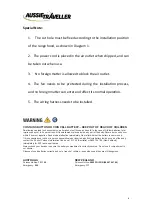 Preview for 6 page of Aussie Traveller 380 mm Installation Instructions Manual