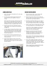 Preview for 2 page of Aussie Traveller COOLABAH AWNING Quick Start Manual