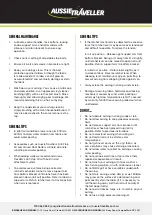 Preview for 5 page of Aussie Traveller SUNBURST ECLIPSE Quick Start Manual