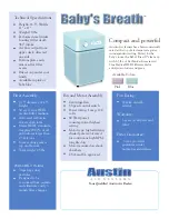 Austin Air Babys Breath Specifications preview