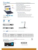 Preview for 1 page of Austin Hughes Electronics Cyberview LS-120 Specifications