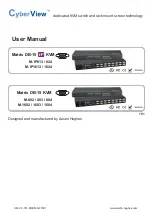 Preview for 1 page of Austin Hughes CyberView M-1602 User Manual