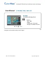 Austin Hughes CyberView RP-X924 User Manual предпросмотр