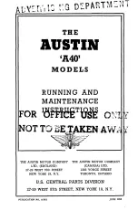 Предварительный просмотр 2 страницы Austin Motor Company A40 4-Ton Pick-up Owner'S Handbook Manual