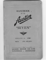 Preview for 1 page of Austin SEVEN Handbook