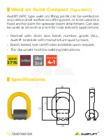 Preview for 2 page of Austlift 103901 User Manual