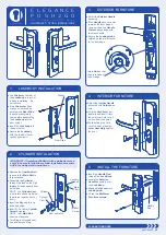 Austral Lock ELEGANCE PUSH2GO Illustrated Fitting Instructions preview