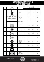 Предварительный просмотр 2 страницы Australian Barbell Company 10 PAIR RACK Assembly Instructions