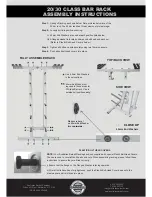 Preview for 2 page of Australian Barbell Company 20 Class Bar Rack Assembly Instructions