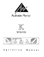 Preview for 1 page of AUSTRALIAN MONITOR 1K2 - Manual