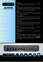 Preview for 1 page of AUSTRALIAN MONITOR ACM120 Brochure