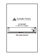 AUSTRALIAN MONITOR ACM1202P Operating Manual preview